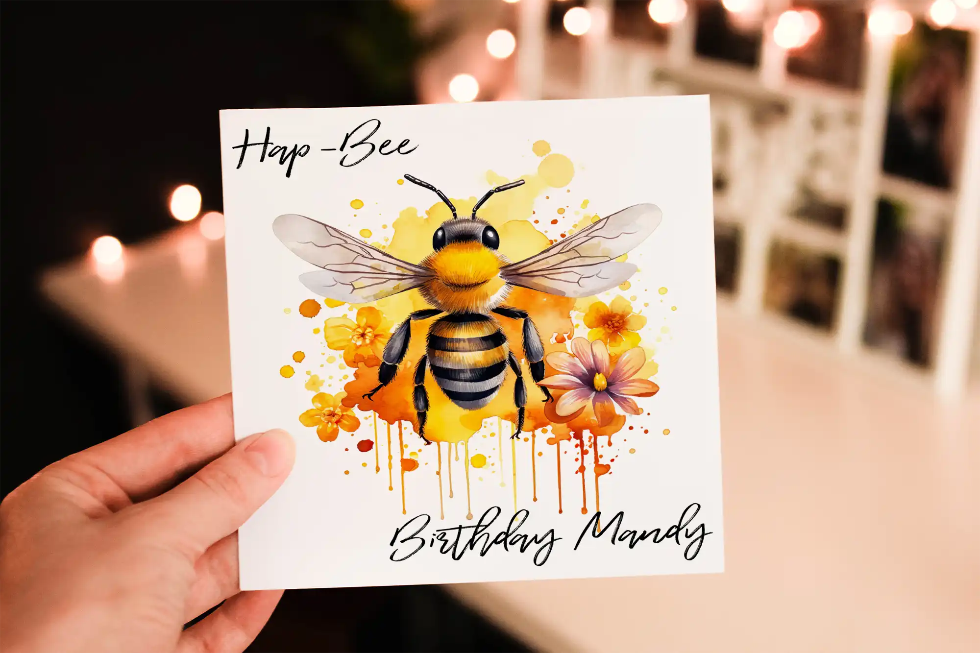 Bee Birthday Card, Happy Bee Day Birthday Card, Special Friend - Click Image to Close